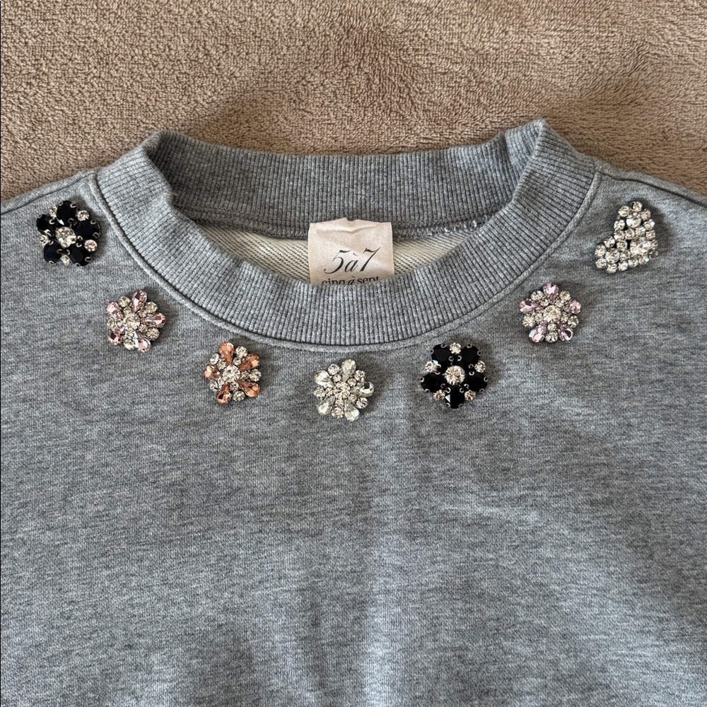Cinq a sept Embellished Crewneck size S - Picture 6 of 8